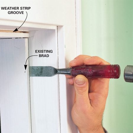 How to stop drafts around doors
