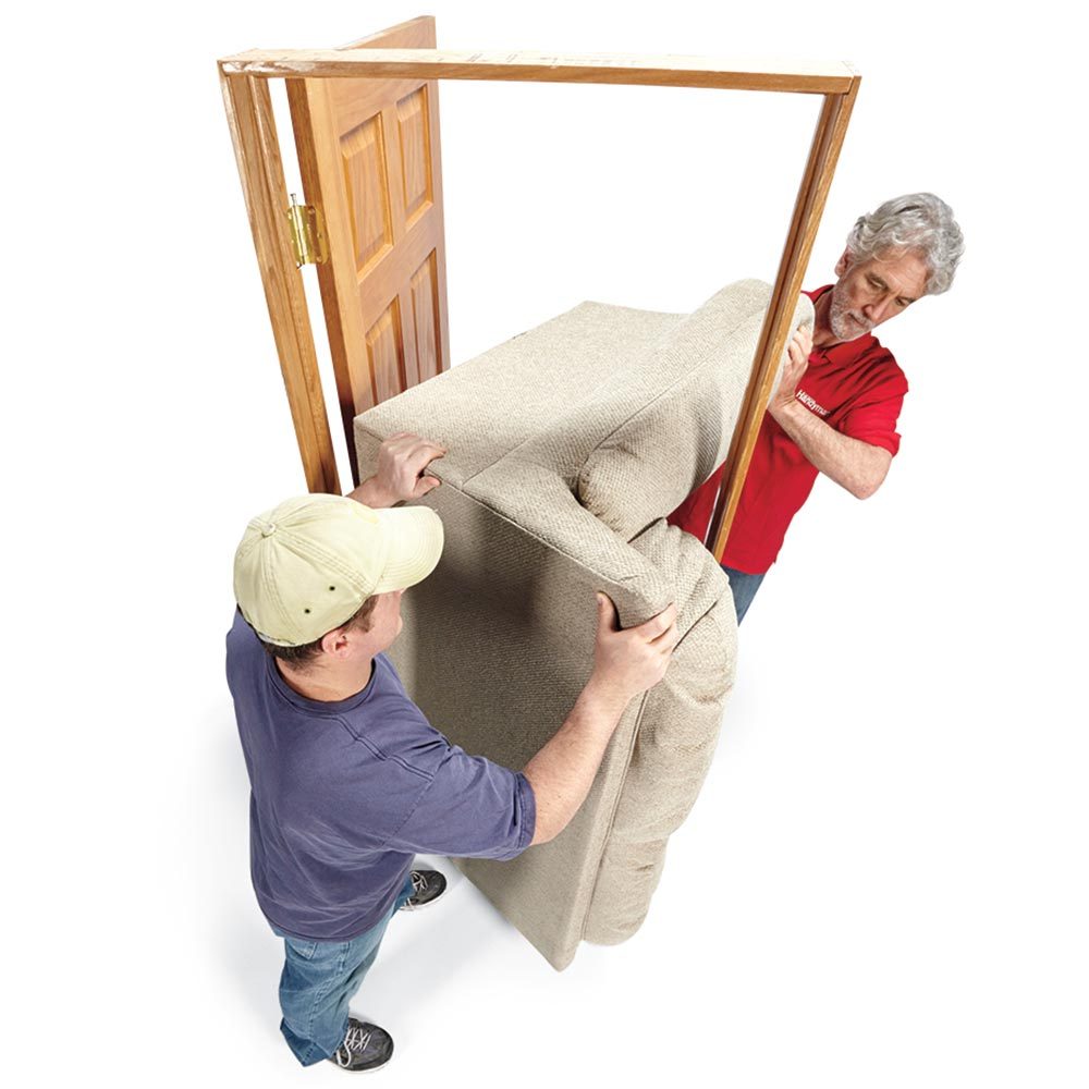 moving furniture move heavy tips couches stand couch through sofa end doorway yourself door storage familyhandyman rearranging awkward handyman organization