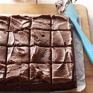 Frosted Fudge Brownies Recipe