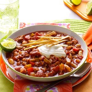 Slow Cooker Lime Chicken Chili