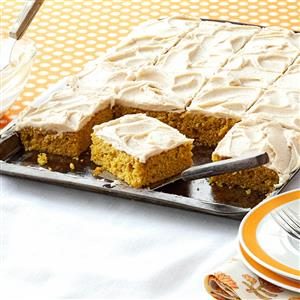 Pumpkin Bars with Browned Butter Frosting Recipe