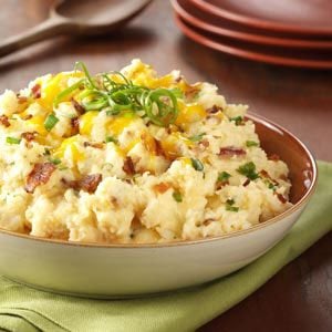 Slow Cooker Loaded Mashed Potatoes