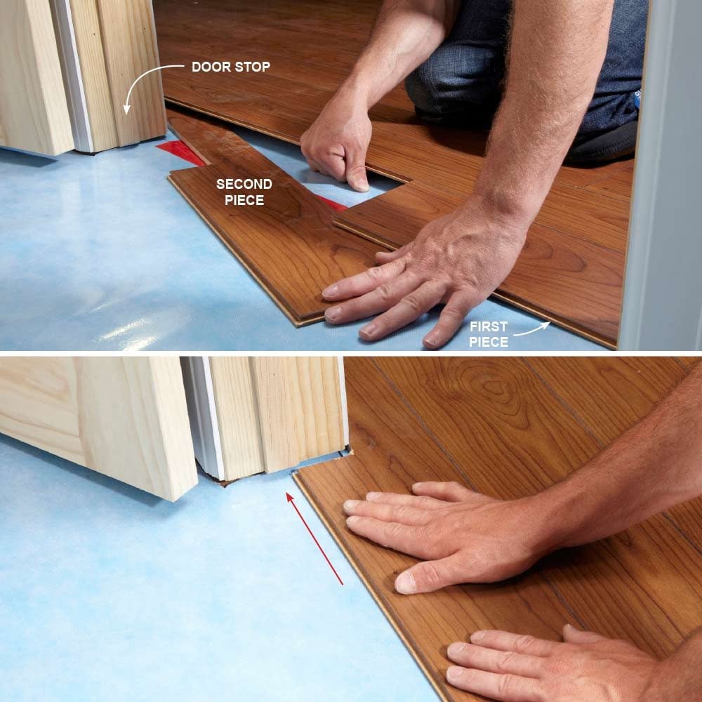 Installing Laminate Flooring, How To Start Off Laying Laminate Flooring