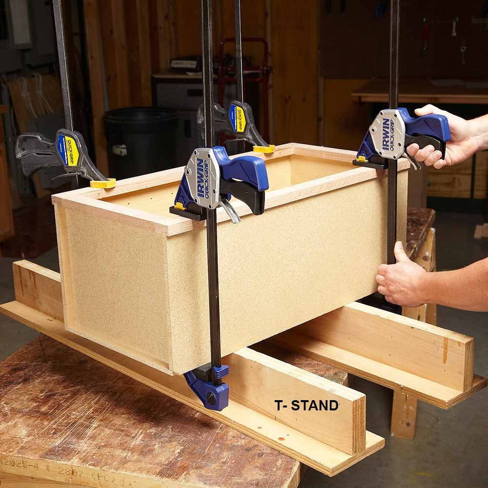 Clamping on top of two T-stands | Construction Pro Tips