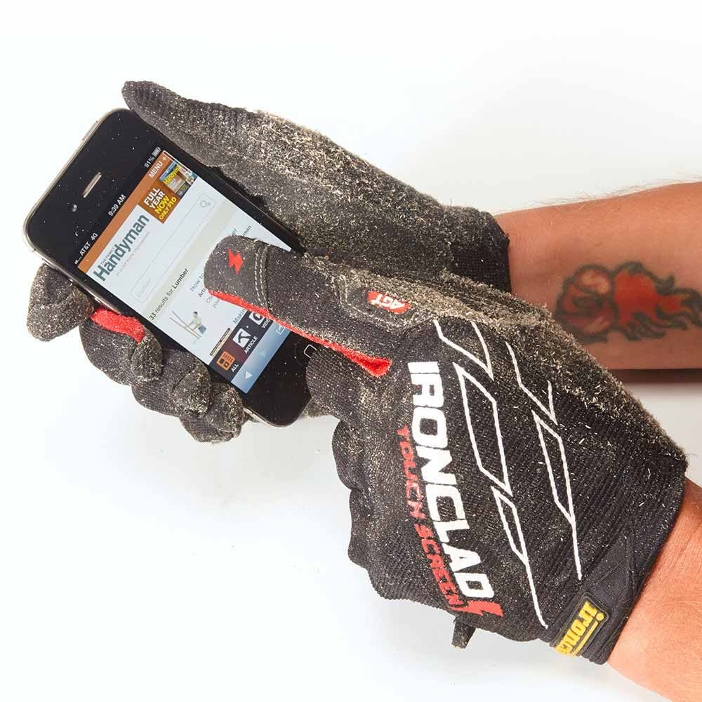 Gloves with fingers that work on touch screens | Construction Pro Tips