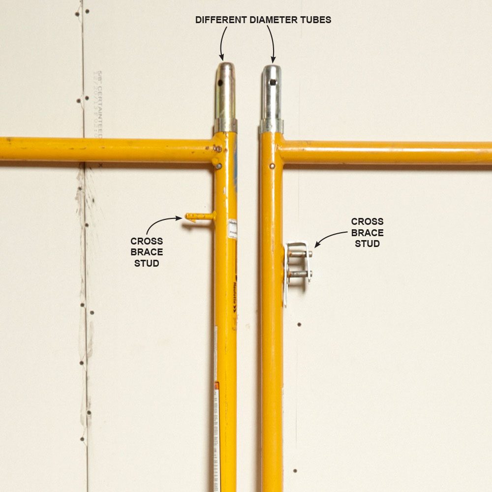 Scaffold tubes with varying diameters | Construction Pro Tips