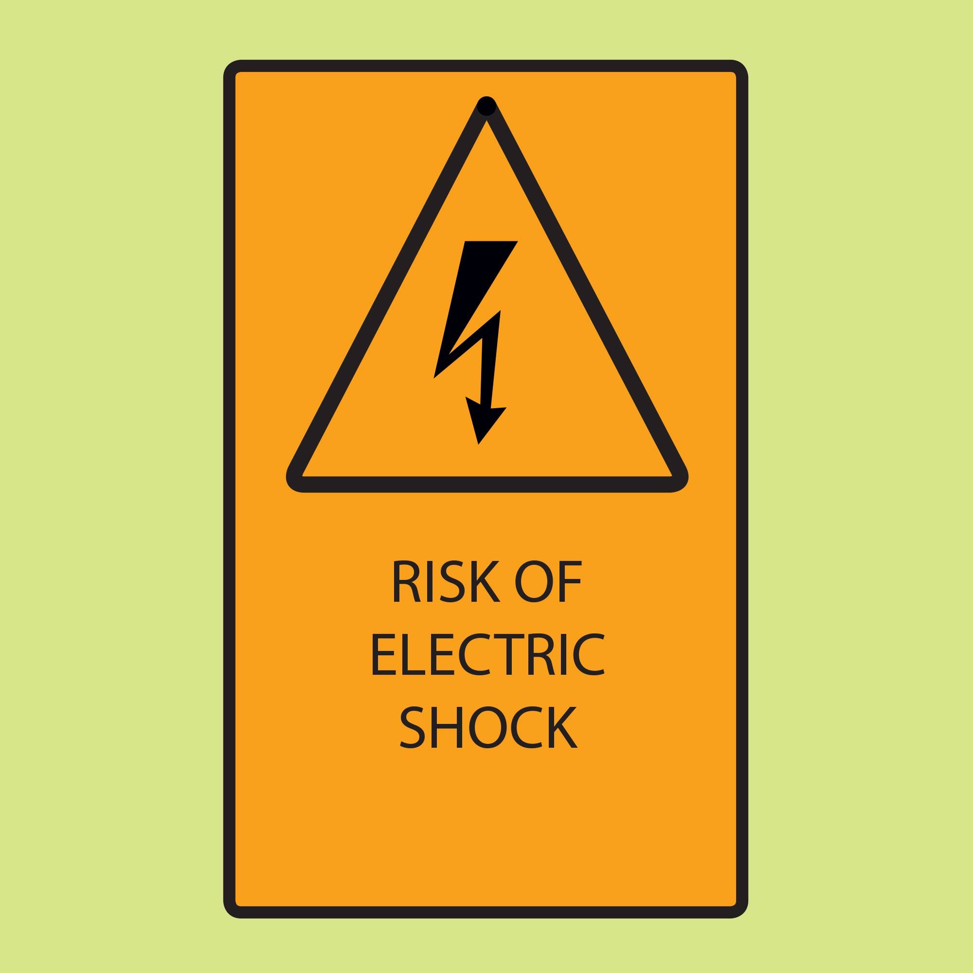 Diagram warning of electric shock | Construction Pro Tips