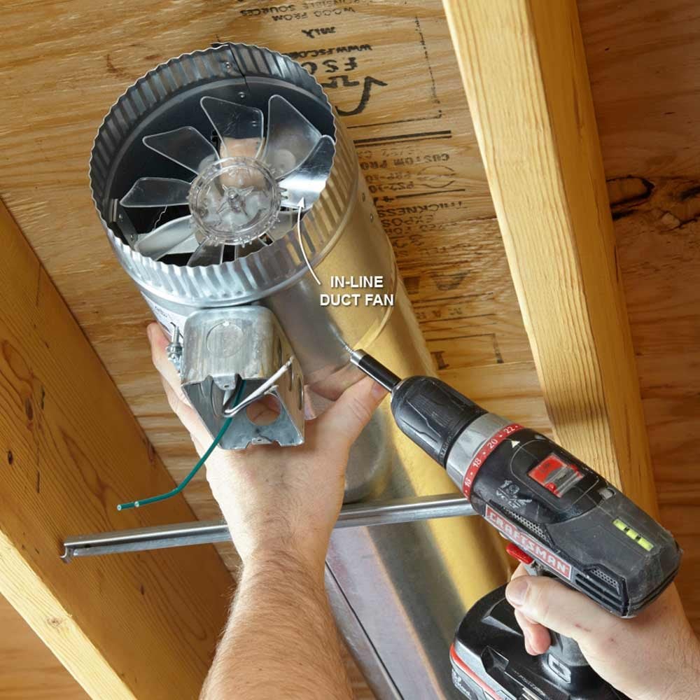 Installing an in-line duct fan | Construction Pro Tips