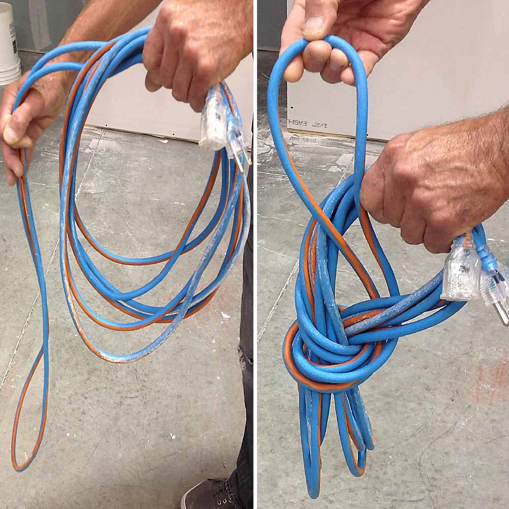 How to wrap up an extension cord | Construction Pro Tips