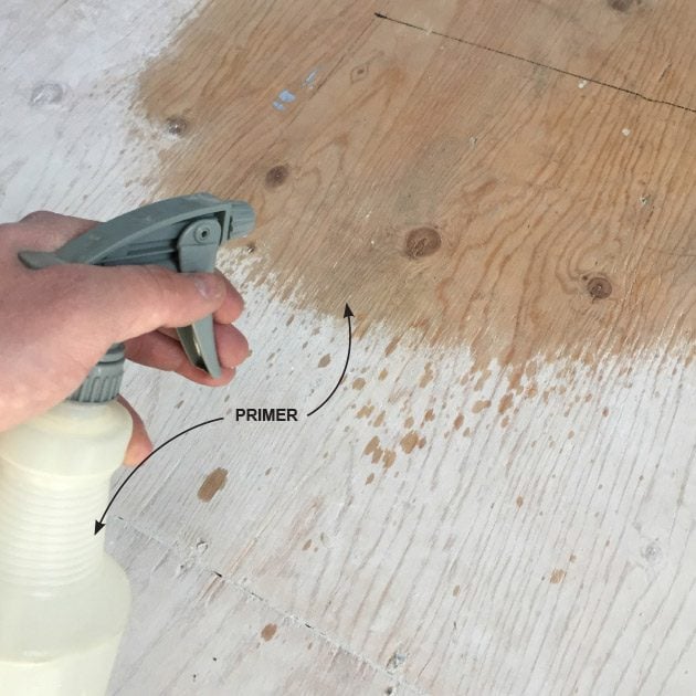Priming the wood to seal the floor | Construction Pro Tips