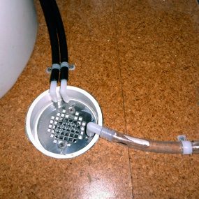 Recessed PVC floor drain