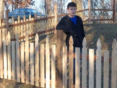 Cheapskate picket fence