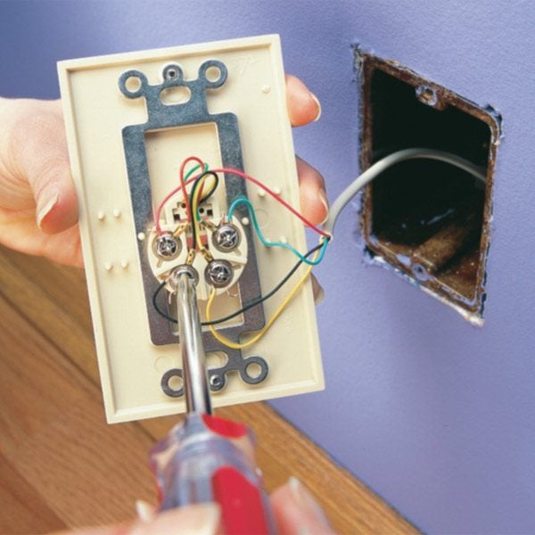 Replace a Phone Jack | The Family Handyman household electrical wiring colors 