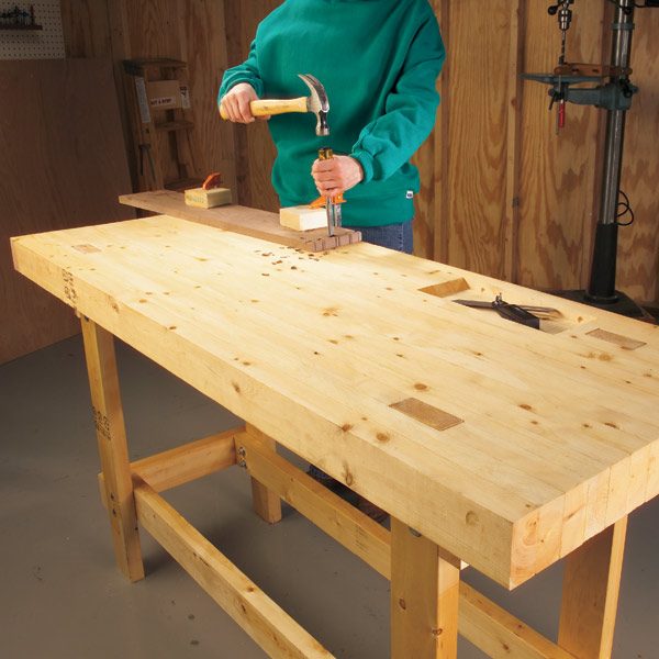 Build a Work Bench On a Budget The Family Handyman