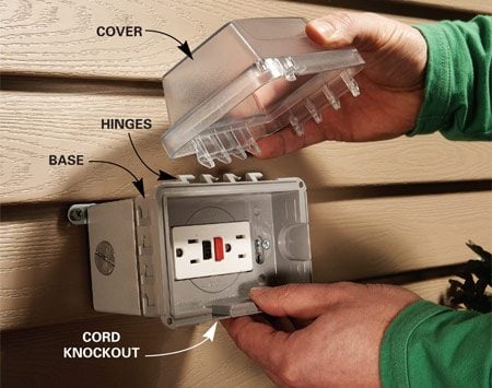 How to Add an Outdoor Outlet | The Family Handyman 110v gfci outlet wiring diagram 