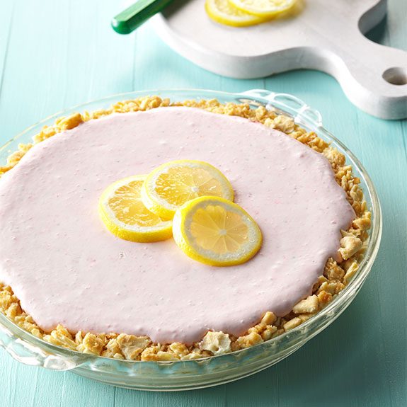 no-bake pink lemonade pie